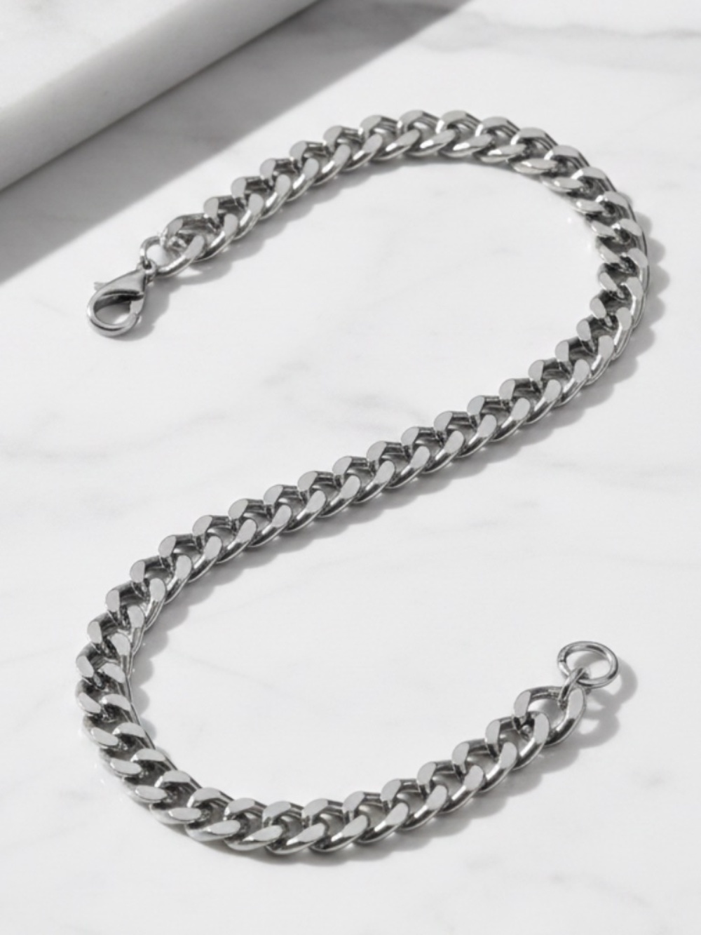 Mens Stainless Steel Chain Link Bracelet